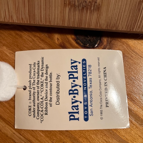 Vintage Coca Cola Bear 1993 Play-By-Play - Picture 3 of 4